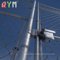 Galvanized Chain Link Fence Angle Post Diamond Mesh Wire Fence